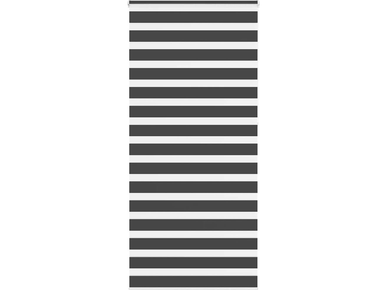 Rullaverho zebra, musta, kankaan leveys 95,9 cm, polyesteri