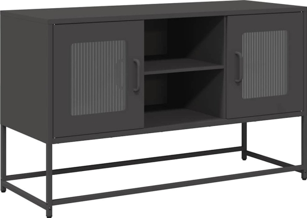 TV-skåp, svart, 100,5x39x60,5 cm, stål | Bostäder - Möbler - Skåp & konsolbord | GameStuff