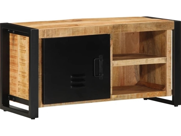 TV-bänk 80x30x40 cm ljust trä, rå mango | Bostäder - Möbler - Skåp & konsolbord | GameStuff