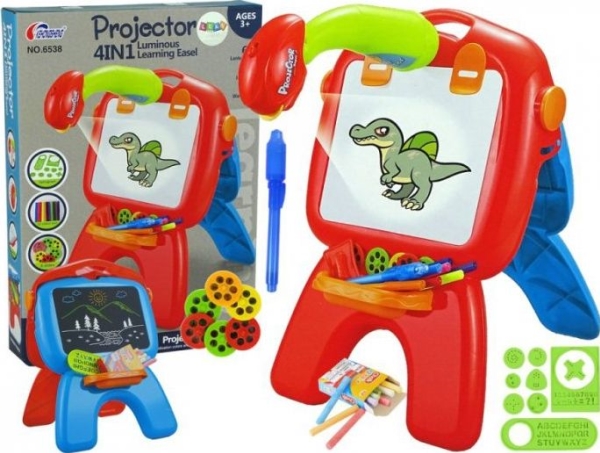 Lean Toys Doppelseitiges Zeichenbrett Mit Projektor