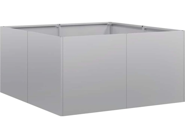 Kasviruukku 80x80x40 cm Sinkitty teräs