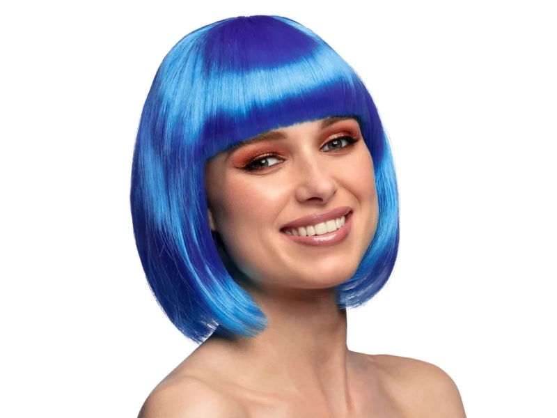 Cabaret Blå Paryk - One size