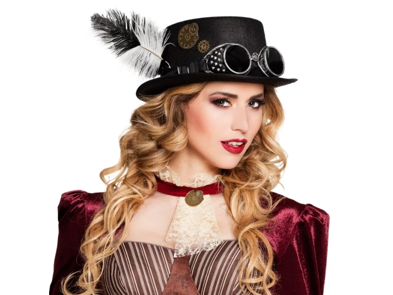 Steampunk Hat Med Briller