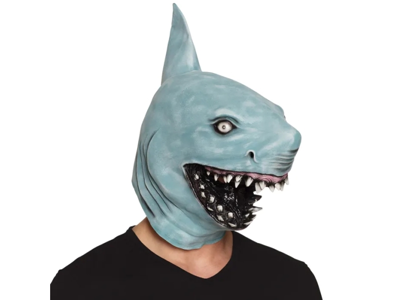 Blå Haj Maske