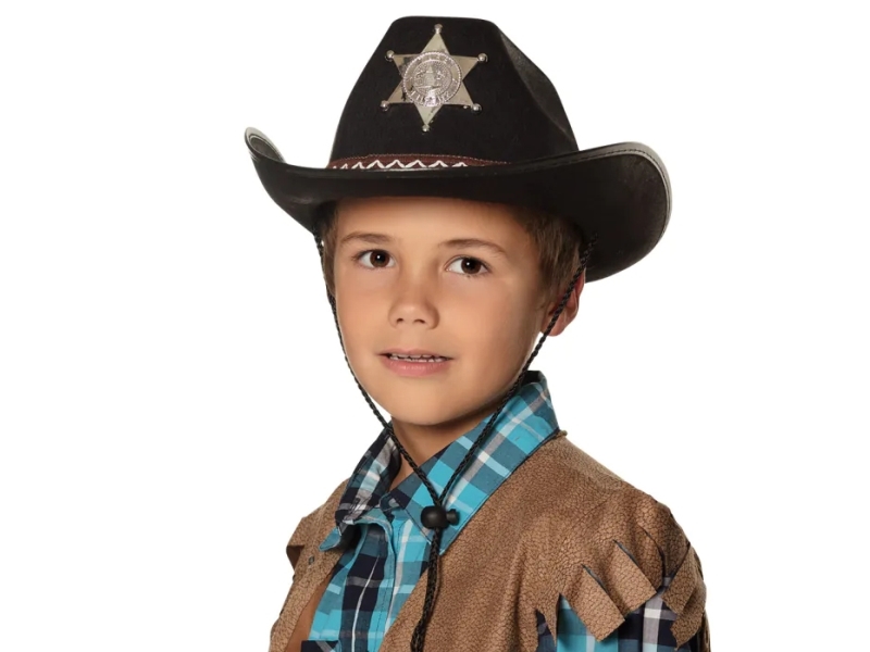 Sort Cowboyhat, Barn