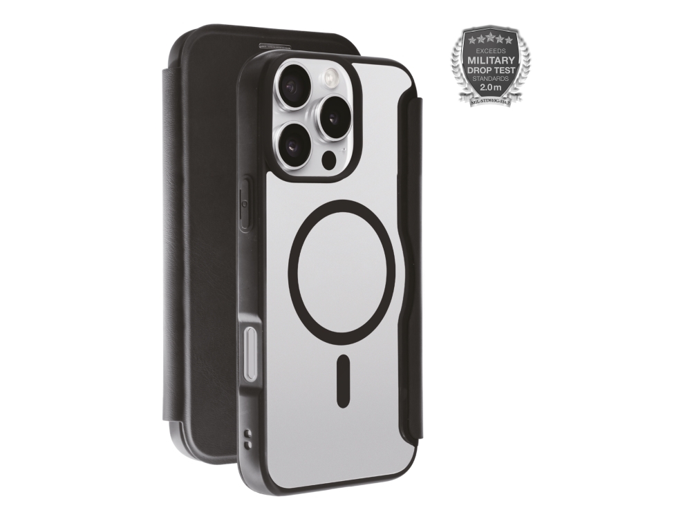 Vivanco Mag Premium, Tegnebogsetui, Apple, Iphone 16 Pro Max, 17,5 Cm (6.9"), Sort