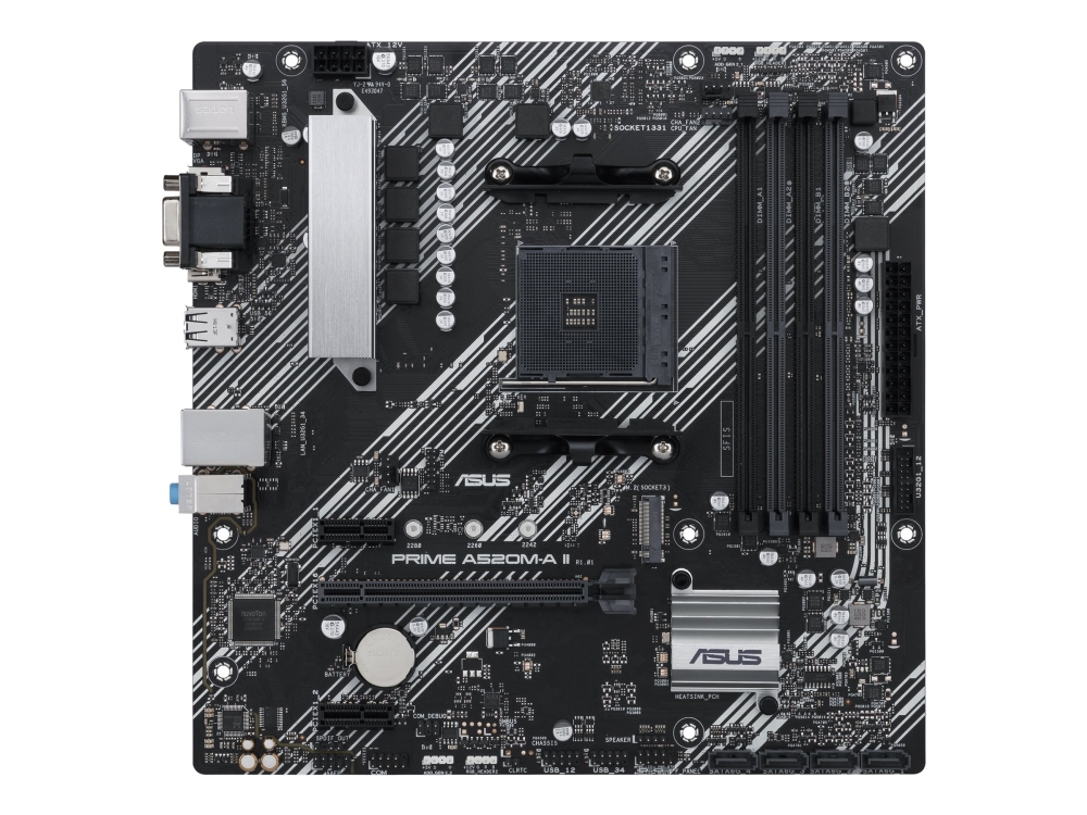 Asus Prime A520m-A Ii/Csm, Amd, Sockel Am4, Amd Ryzen 3, Amd Ryzen 5, Ddr4-Sdram, 128 Gb, Dimm
