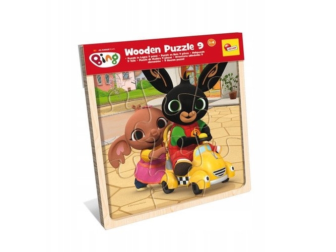 Lisciani Bing Holzpuzzle (9 El.) Im Display Pack