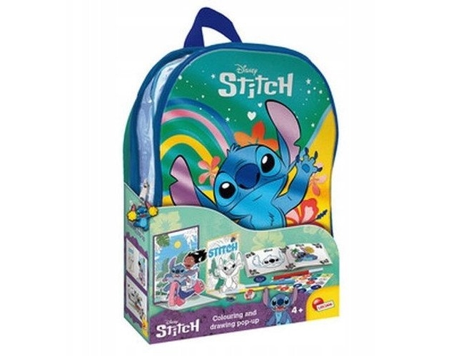 Lisciani STITCH skole tegnekit med rygsæk