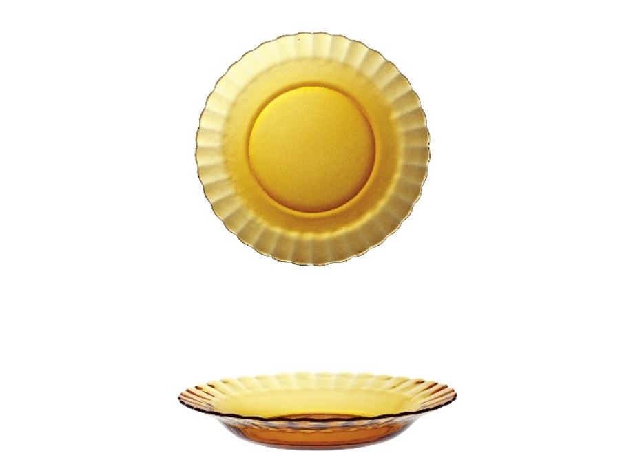 Dyp tallerken Duralex Picardie Glass Amber Ã 23 x 23 x 3,5 cm