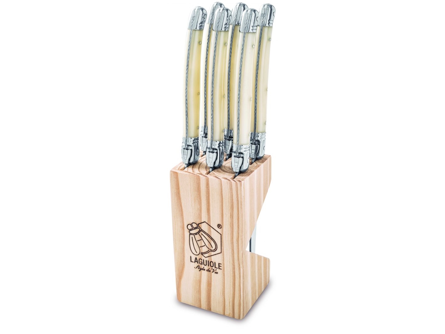 Laguiole Steak Knives Laguiole Pearl Set 6 Sdv
