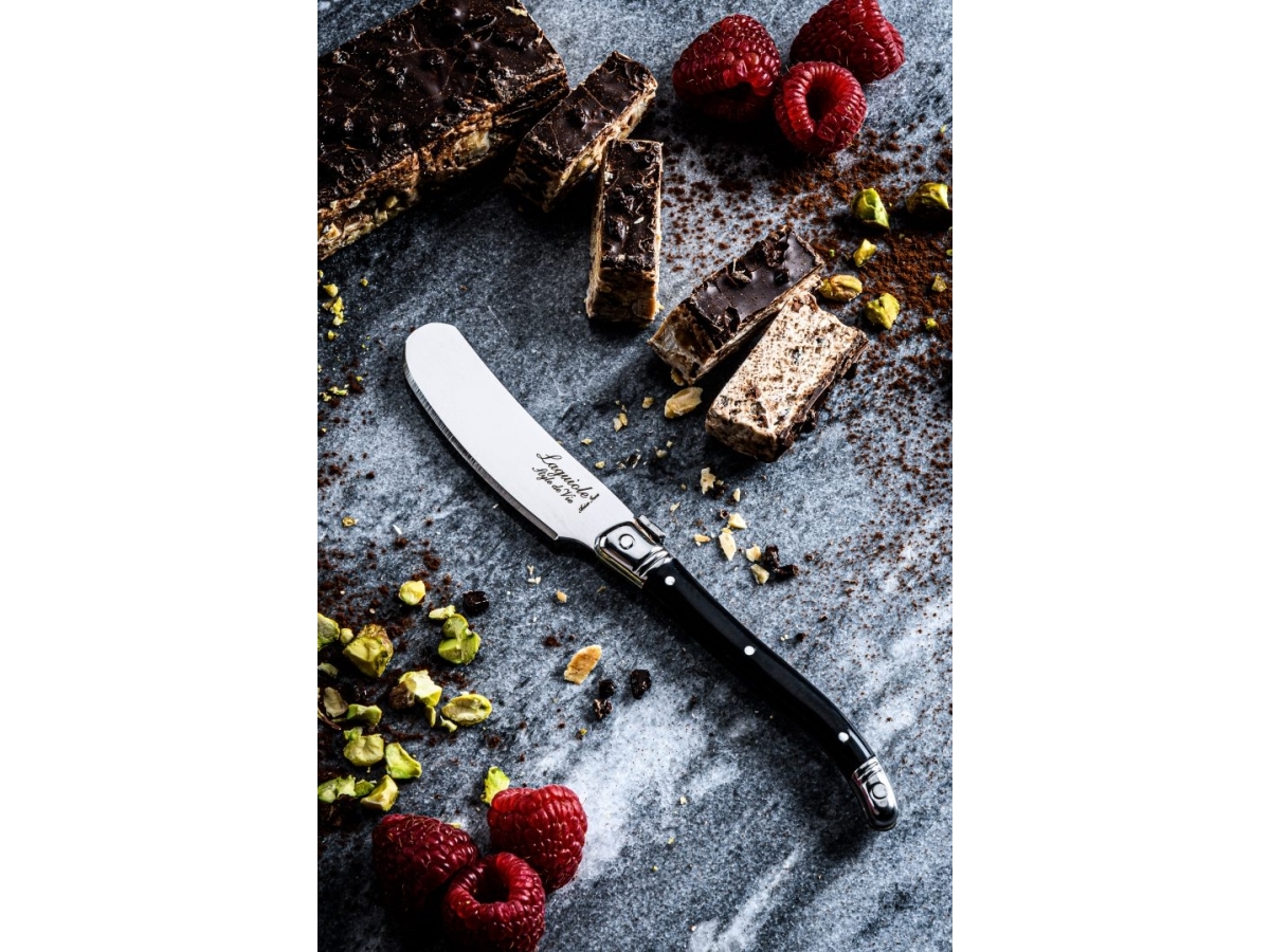 LAGUIOLE Butter knives Laguiole Black SET 4 SdV