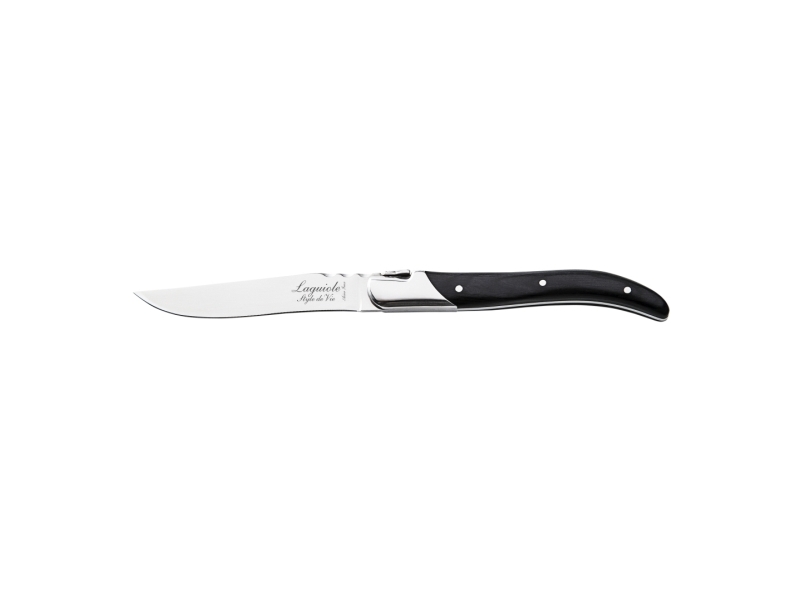 Laguiole Steak Knives Laguiole Black Ebony Set 6 Sdv