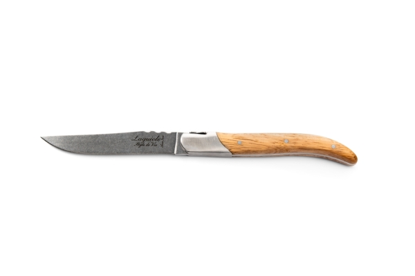 Laguiole Laguiole Steakmesser Luxury Line Eichenholz Stonewash 6 Stück.