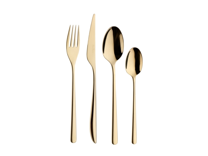 Pintinox Besteck-Set 24D. Florence Gold, Geschenkbox