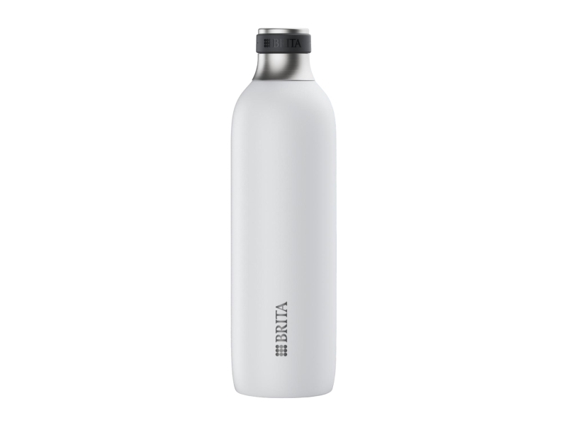 Sodatrio Kleine Edelstahlflasche Weiß (0,5L)