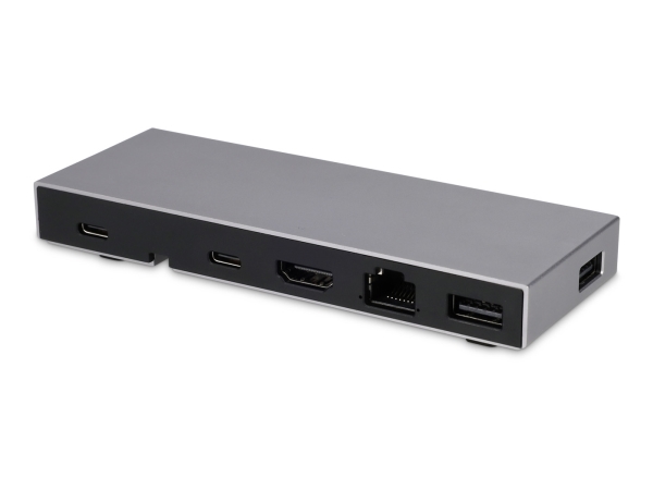 Lmp 24418, Docking, Usb 3.2 Gen 1 (3.1 Gen 1) Type-C, 100 W, 10,100,1000 Mbit/S, Sort, Grå, 40 Gbit/Sek.