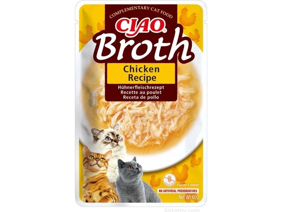 Inaba Foods INABA Ciao Broth-smaksatt kycklingbuljong kompletteringsfoder för katter 40g | Sällskapsdjur - Katt - Kattgodis | GameStuff
