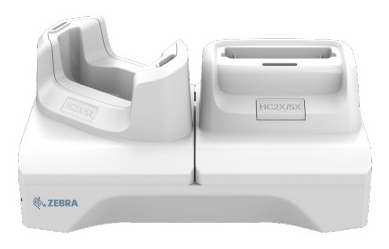 Zebra - Opladningsdock til håndholdt - til en enhed og et batteri - hvid - for Zebra HC20, HC50