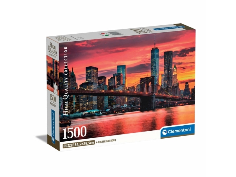 Clementoni High Quality Collection East River at Dusk, 1500 stk, Landskab, 18 År