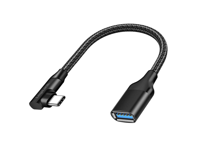 Logilink Cu0100, Usb Typ-C, Usb Typ-A, 0,2 M, Schwarz