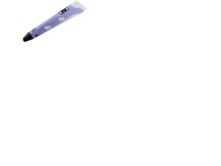 Riff Fantasy 3D-Printpen Med Lcd-Display Til Børn Med 1,75 Mm Abs/Pla-Filamenttråd, Vekselstrømsdrevet, Lilla (Rf-3Dpen2-Vi)