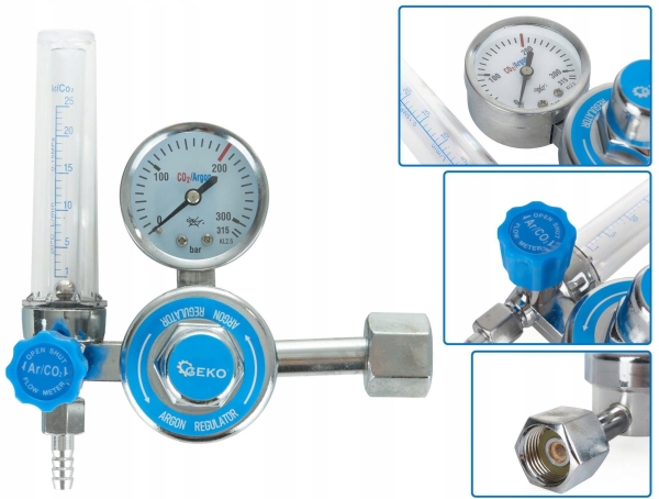 CO2/ARGON-reducerare med rotameter (10) | Ventilation & Klimat - Uppvärmning - Tillbehör | GameStuff
