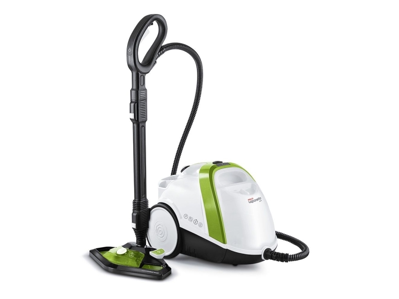 Polti Vaporetto Smart 110 Eco, Sylinterillinen höyrypuhdistin, musta, Vihreä, Valkoinen, Painikkeet, Rotaatio, Ruostumaton teräs, 1500 W, AC