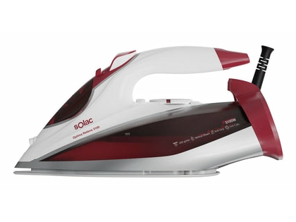 Solac Optima Relieve 3100, Dampstrygejern, Keramisk Strygesål, -, 2, 220 G/Min, Rød, Hvid, 50 G/Min
