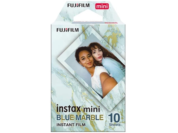 Fujifilm Instax Mini Blue Marble (10-Pak) Instant Film 54 X 86 Mm