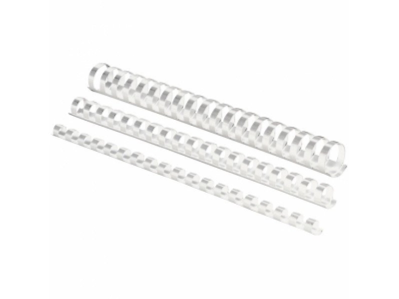 VP Indbindingskam 38mm, til plastrygge, hvid, 50stk