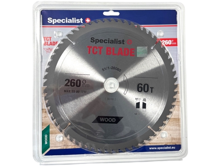 Specialist+ Tct-Klinge, 260X60tx30 Mm