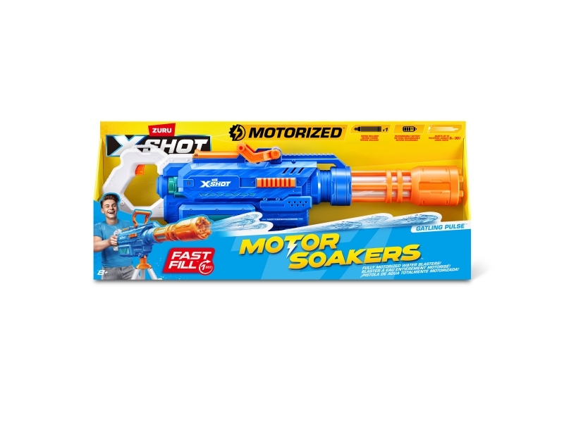 XSHOT Water Gatling Motor Soaker | Utomhusleksaker - Glasögon & Dykmaske - Vattenpistoler | GameStuff