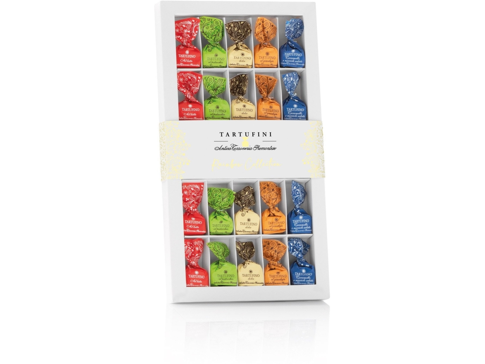 Antica Torroneria Piemontese Trøffelæske &Quotrainbow Collection&Quot 175 G