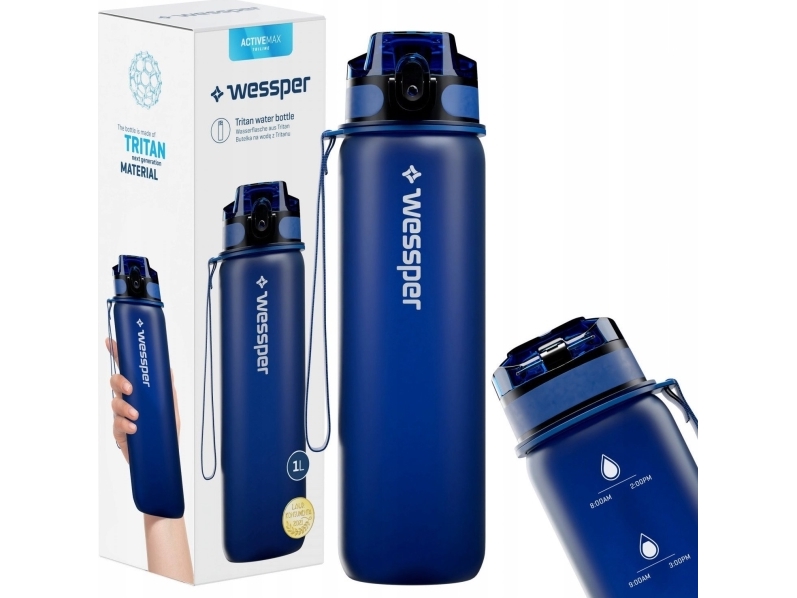 Wessper Wes261-Nb Tritan-Wasserflasche 1000 Ml