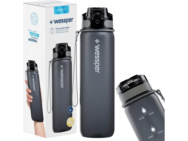 Wessper Tritan Motivation Water Bottle For The Gift