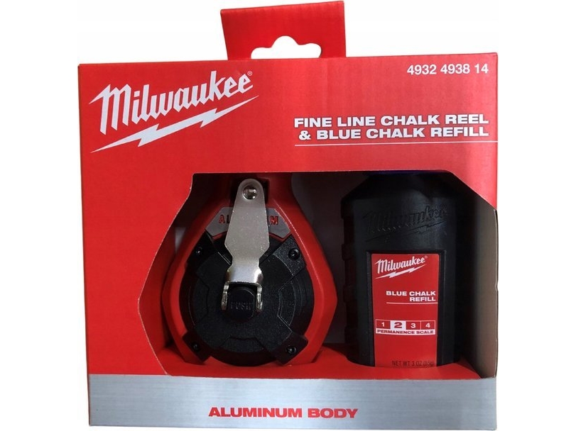 Sola sporingssnor tynd + blå kridt Milwaukee 4932493814
