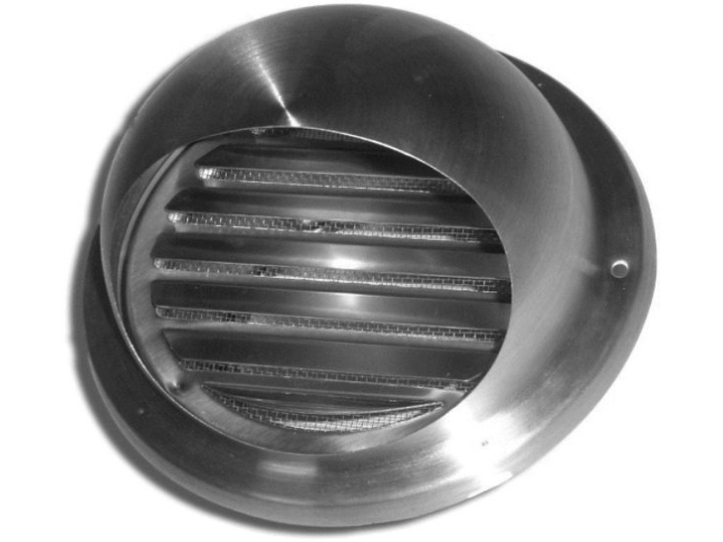 200 ruostumattomasta teräksestä valmistettu seinäsäleikkö (n)