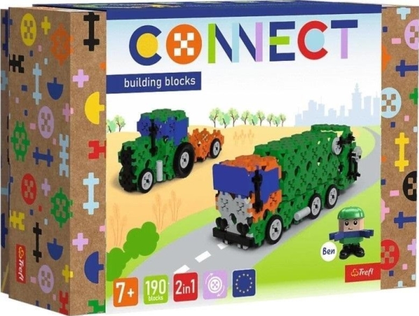 Connect Bricks - Skraldevogn / Traktor - Trefl