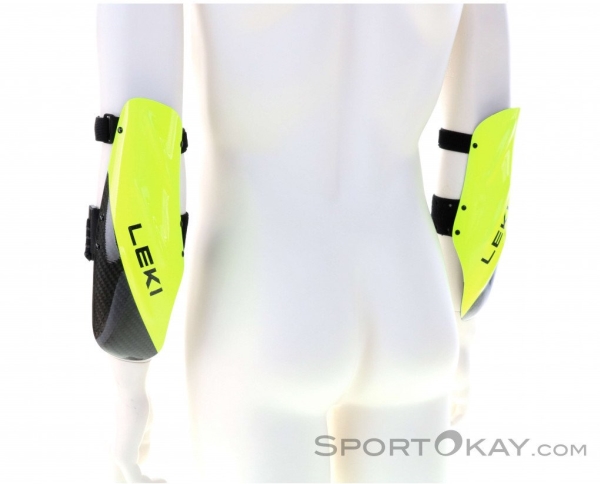 LEKI CARBON 2.0 underarmskydd Big carbon structure-neon yellow | Sport & Träning - Säkerhetsutrustning - Arm och benskydd | GameStuff