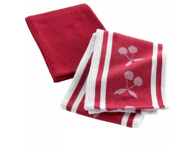 Viskestykker Douceur D'intérieur  Torchon  Cerise Rouge