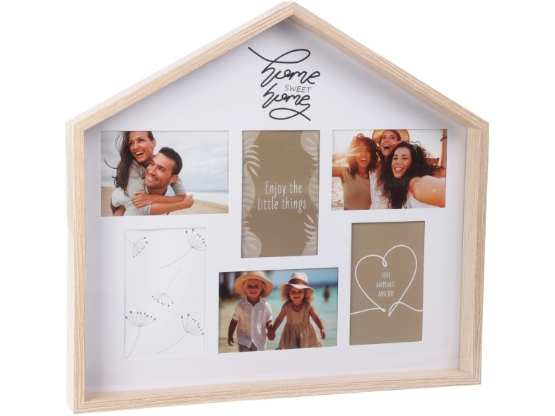 Fotorahmen In Form Eines Hauses, 70 X 40 X 43 Cm