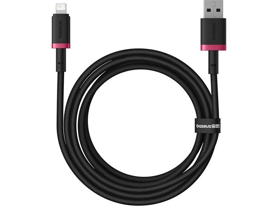 Baseus Usb-A - Lightning 2 M Usb-Kabel Rot/Schwarz (P10377801u01-03)