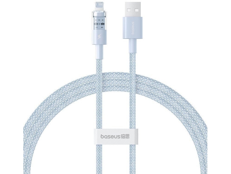 Baseus Gem Usb Zu Ip 2.4A Schnellladekabel 1 M Blau (P10373003311-00)