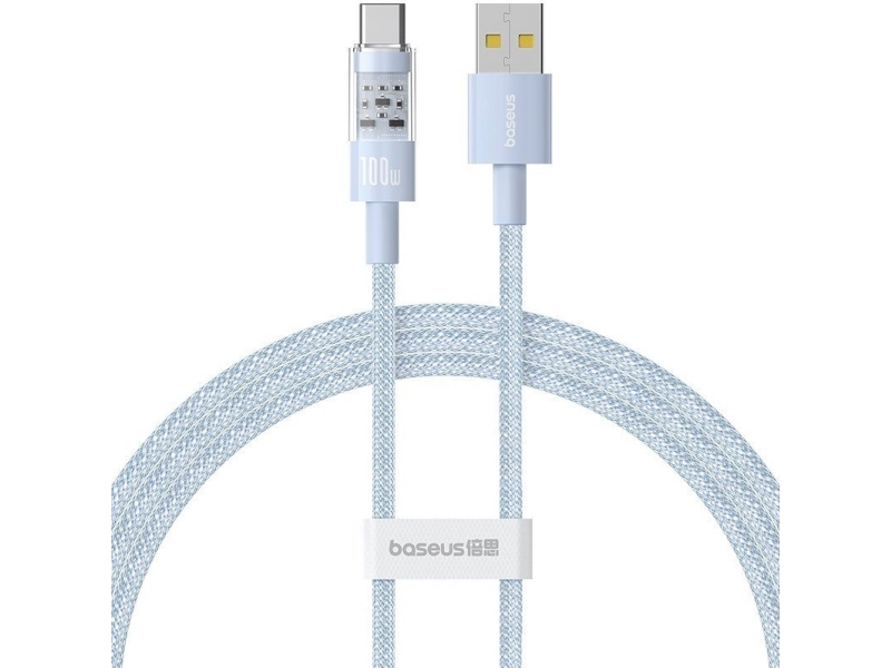 Usb-A To Usb-C Cable Baseus Gem, 100W, 5A, 1M, Blue P10373002311-00