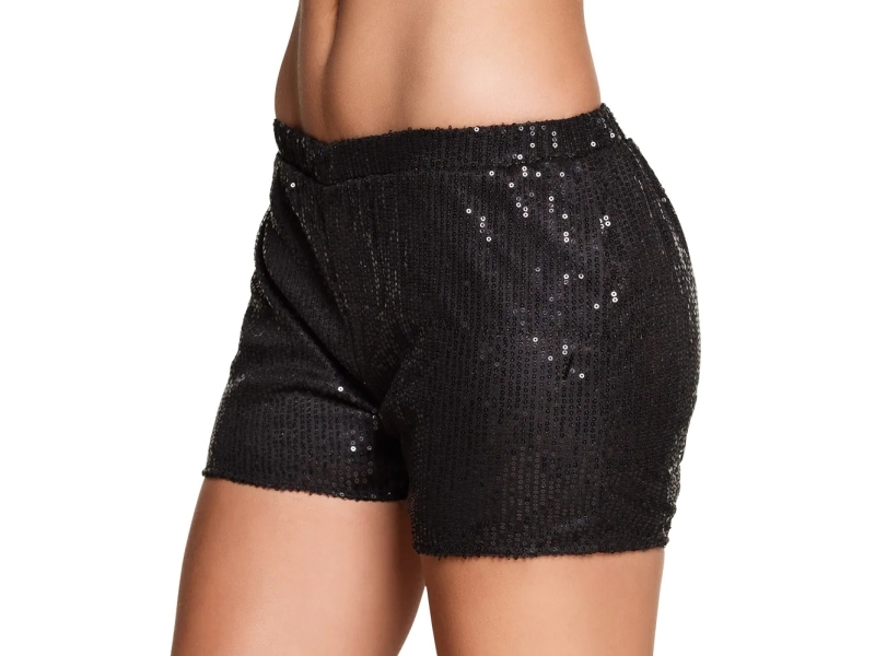 Paillet Hotpants Sort