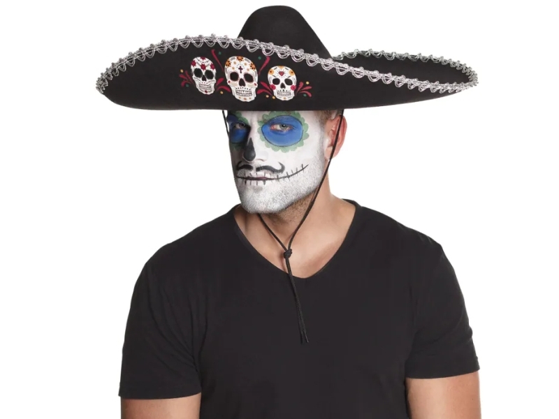 Sort Sombrero Calavera
