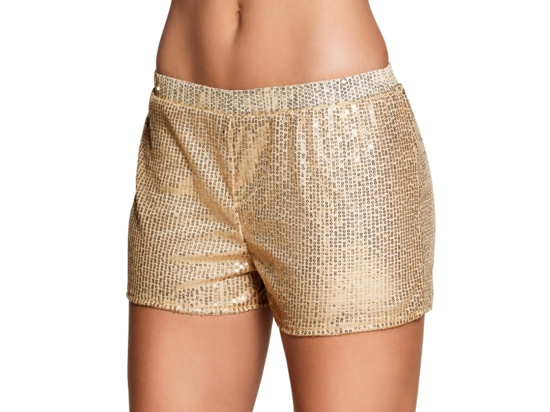 Paillet Hotpants Guld