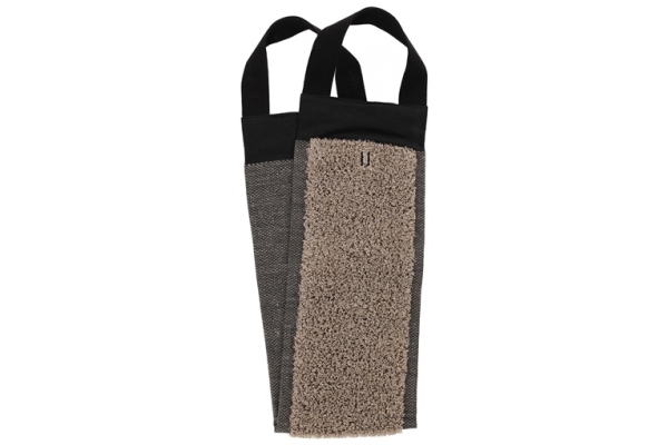 RENTO BACK WASHER 14X70CM BLACK/LINEN | Huset - Bastu - Tillbehör för bastu | GameStuff