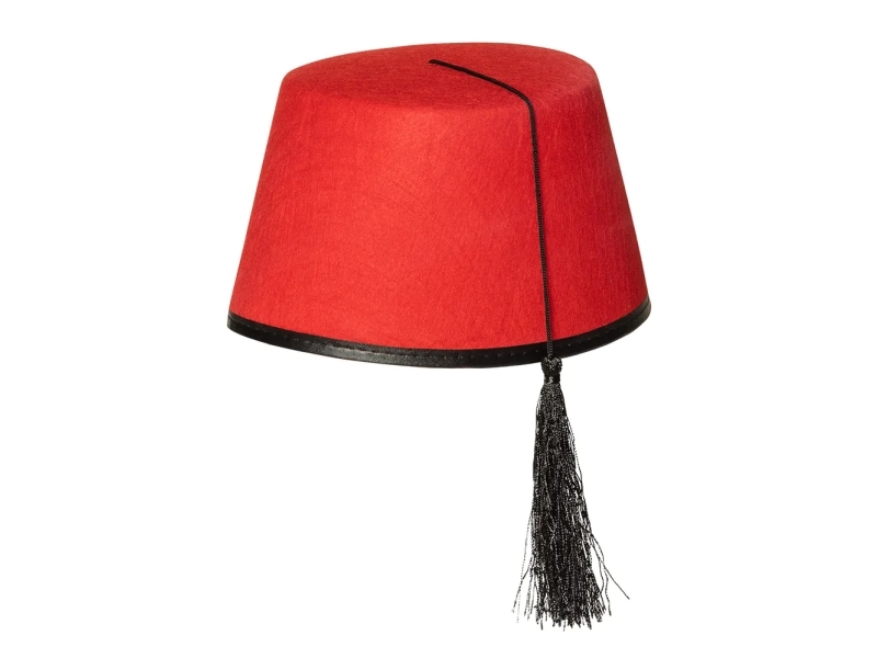 Boland 8712026040169, Schicker Kleiderhut, Erwachsene, Jedes Geschlecht, Polyester, Schwarz, Rot, 200 Mm